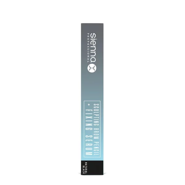 SCULPTING BROW PENCIL & FIXING SERUM - NATURAL BLACK