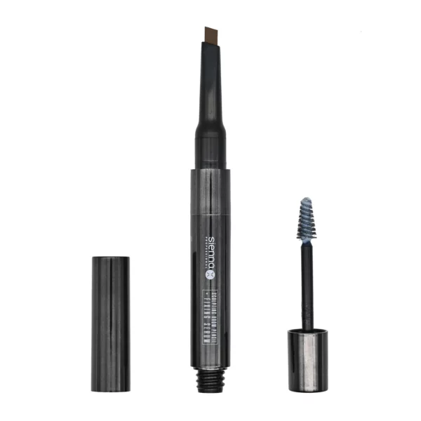 SCULPTING BROW PENCIL & FIXING SERUM - DARK BRUNETTE - Image 3