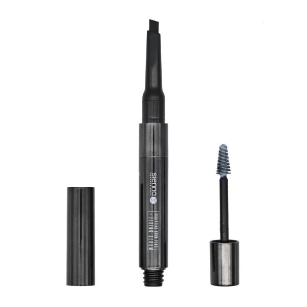 SCULPTING BROW PENCIL & FIXING SERUM - NATURAL BLACK - Image 3